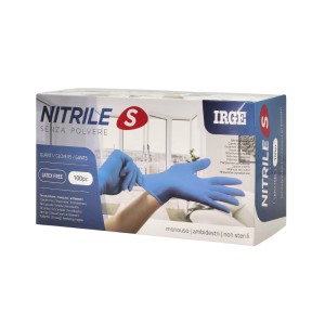 ABD GUANTI MONOUSO 100PZ NITRILE BLU S-