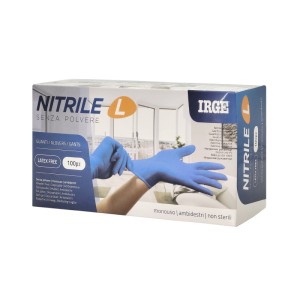 ABG GUANTI MONOUSO 100PZ NITRILE BLU L-